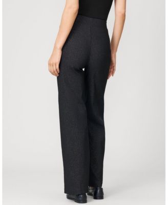 Women's Metallic Stripe Wide Leg Pull On Pant