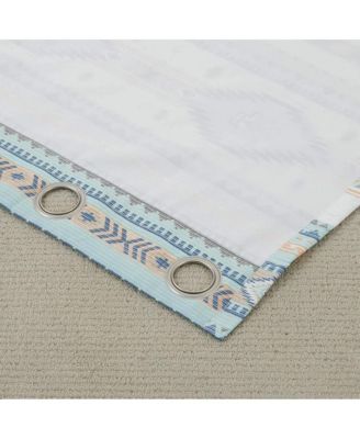 Phoenix Window Valance 84in x 16in + 1in Turquoise by Barefoot Bungalow