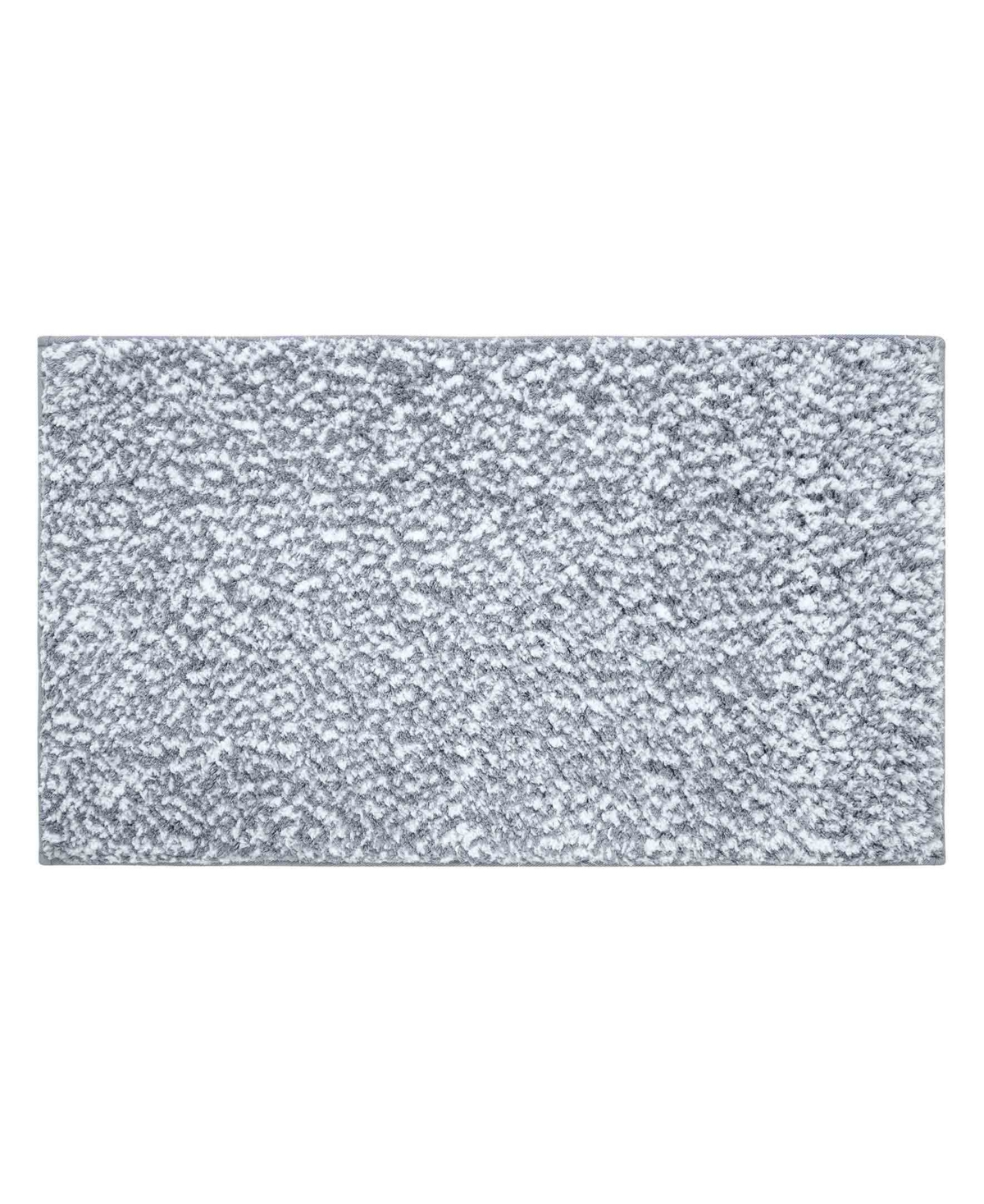 Vcny Home Heathered Memory Foam Bath Rug, 17" X 24" In Gray