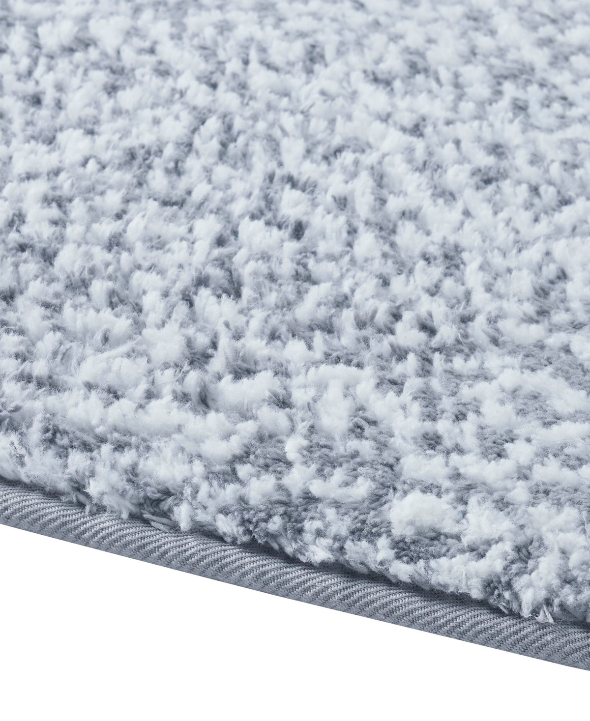 Vcny Home Heathered Memory Foam Bath Rug, 20" X 32" In Gray
