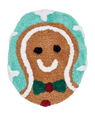 Gingerbread Man Holiday Bath Rug Set, 2 Count