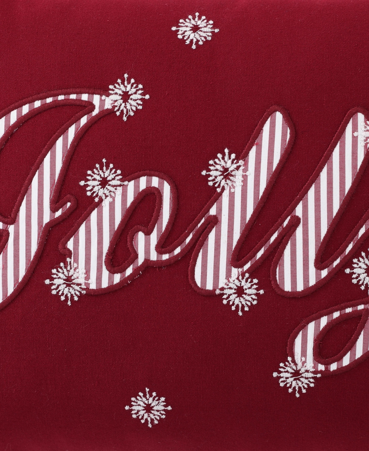 Tommy Bahama Jolly Stripe 100% Cotton Percale Decorative Pillow In Red