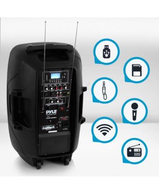 12'' Wireless Bluetooth PA Speaker System (PPHP1299WU.5) - High-Powered Dual Loudspeakers