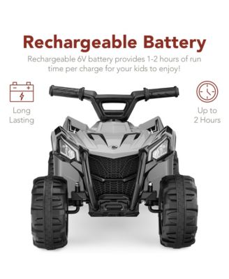 6V Kids Ride-On 4-Wheeler Quad ATV Car w/ 1.8mph Max Speed, Treaded Tires
