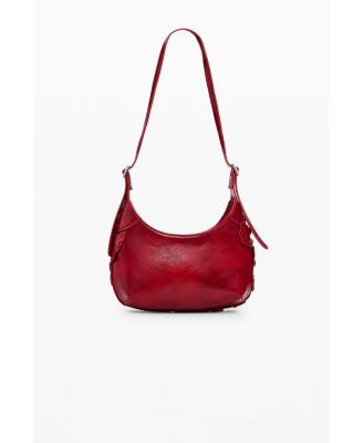 Women's Small shiny floral applique bag