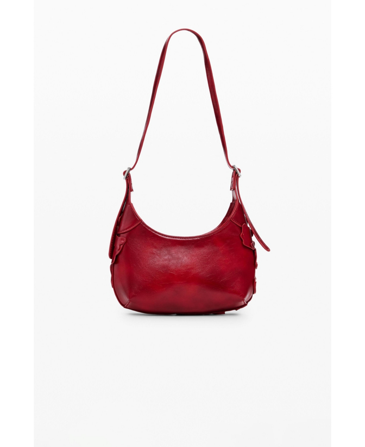 Desigual Women's Small shiny floral applique bag