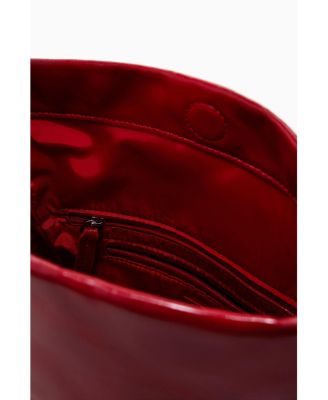 Women's Medium shiny flap bag