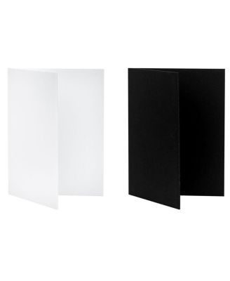Tabletop V-Flat Small (18"x12"), 2-Pack, 1-White  1-Black