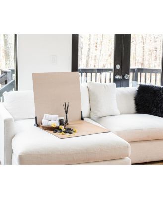 Duo Board - 24x24" Double Sided Surface Board, Linen White/Linen Cream