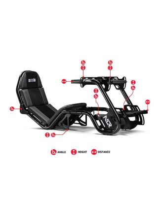 F-GT Pro Formula and GT Racing Simulator Cockpit, Black Edition