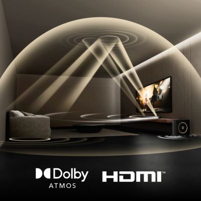 Skywave F30 3.1.2ch Sound Bar with Dolby Atmos for Smart TV, Home Theater, 300W