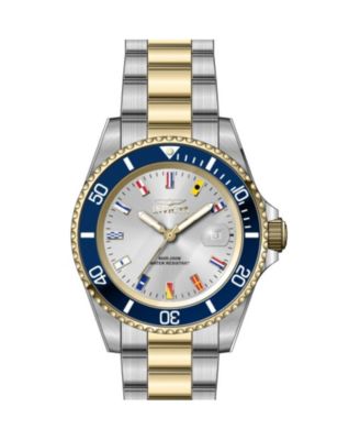 Men's 49887 Pro Diver  Quartz 3 Hand Silver Dial Watch