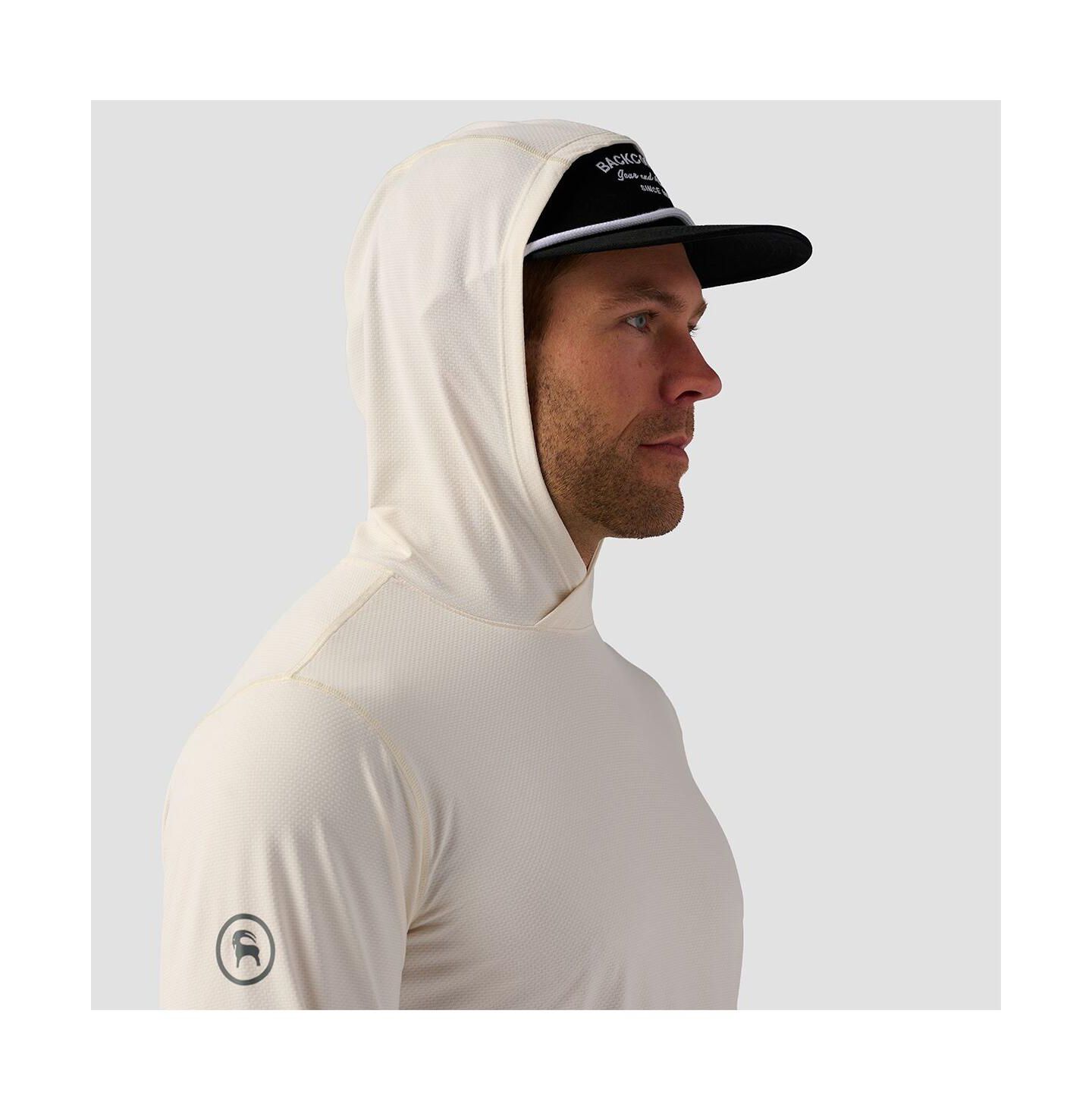 Мужское худи Backcountry Tahoe Sun Performance Shirts Long Sleeve, цвет: Egret — фото 4