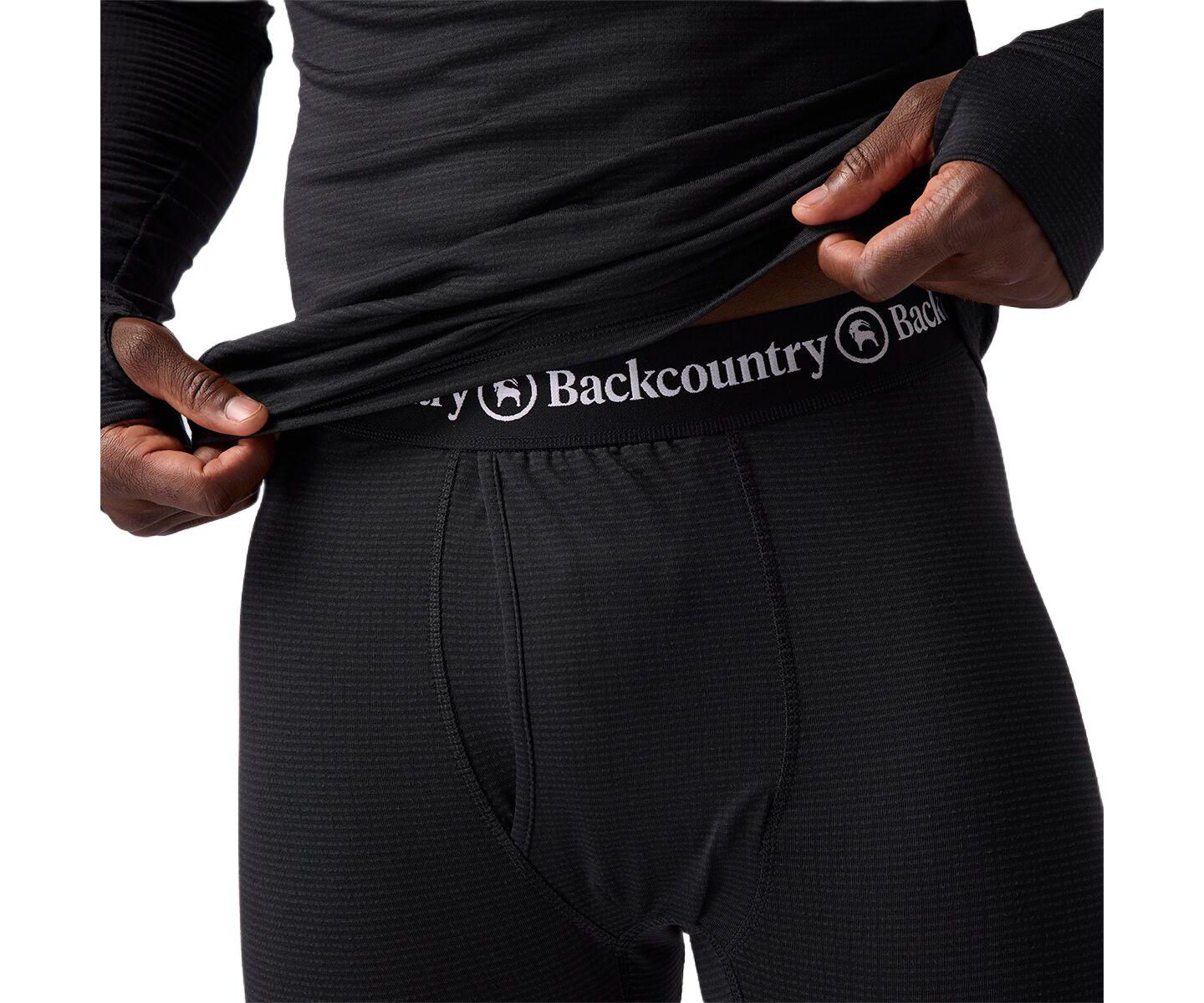 Трусы Baselayer для мужчин — Backcountry, цвет: Чёрный — фото 3
