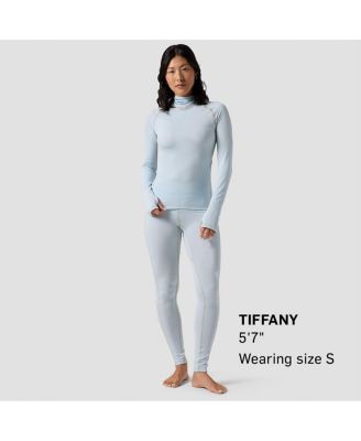 Women's Backcountry Pines Microgrid Ultra-Lt Baselayer Balaclava Top Lightweight Long Underwear Tops