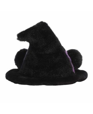 Mini Rowena Witch Hat Palm Pals Spooky Plush Toy Black 4"