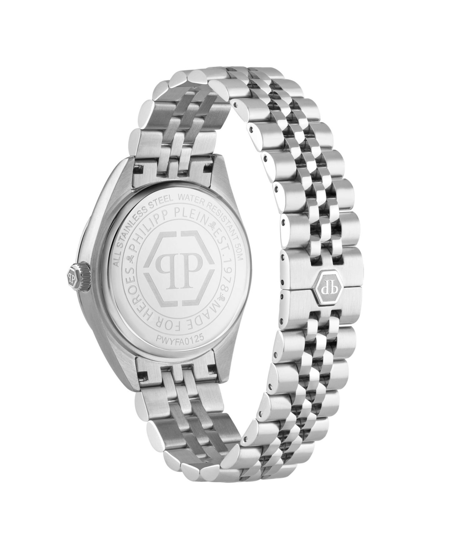 Женские часы Philipp Plein Silver Stainless Steel Watch, 34mm — фото 3