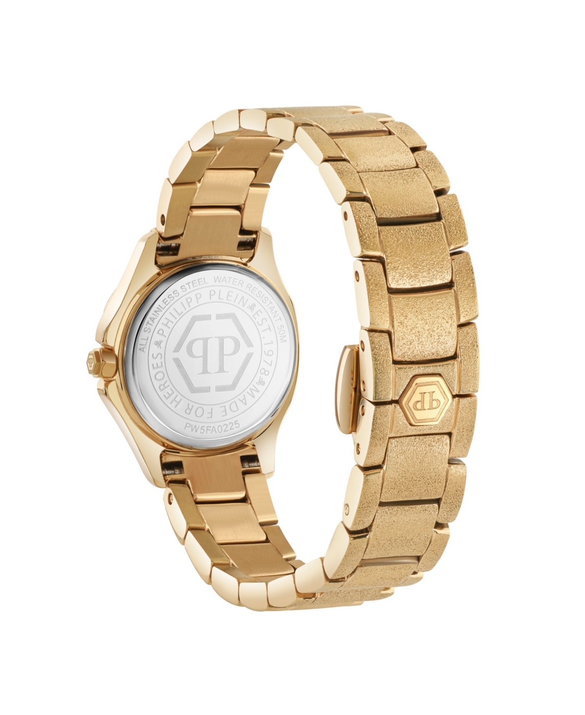 Philipp Plein $pectre Lady Mini Crystal Watch In Gold