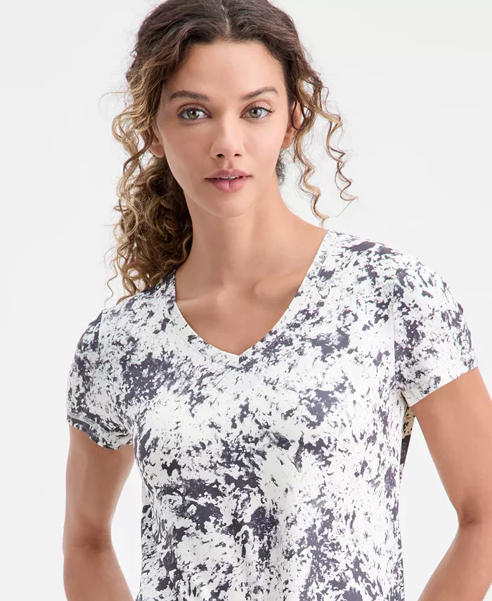 Women's V-Neck Printed Top - thumbnail 3