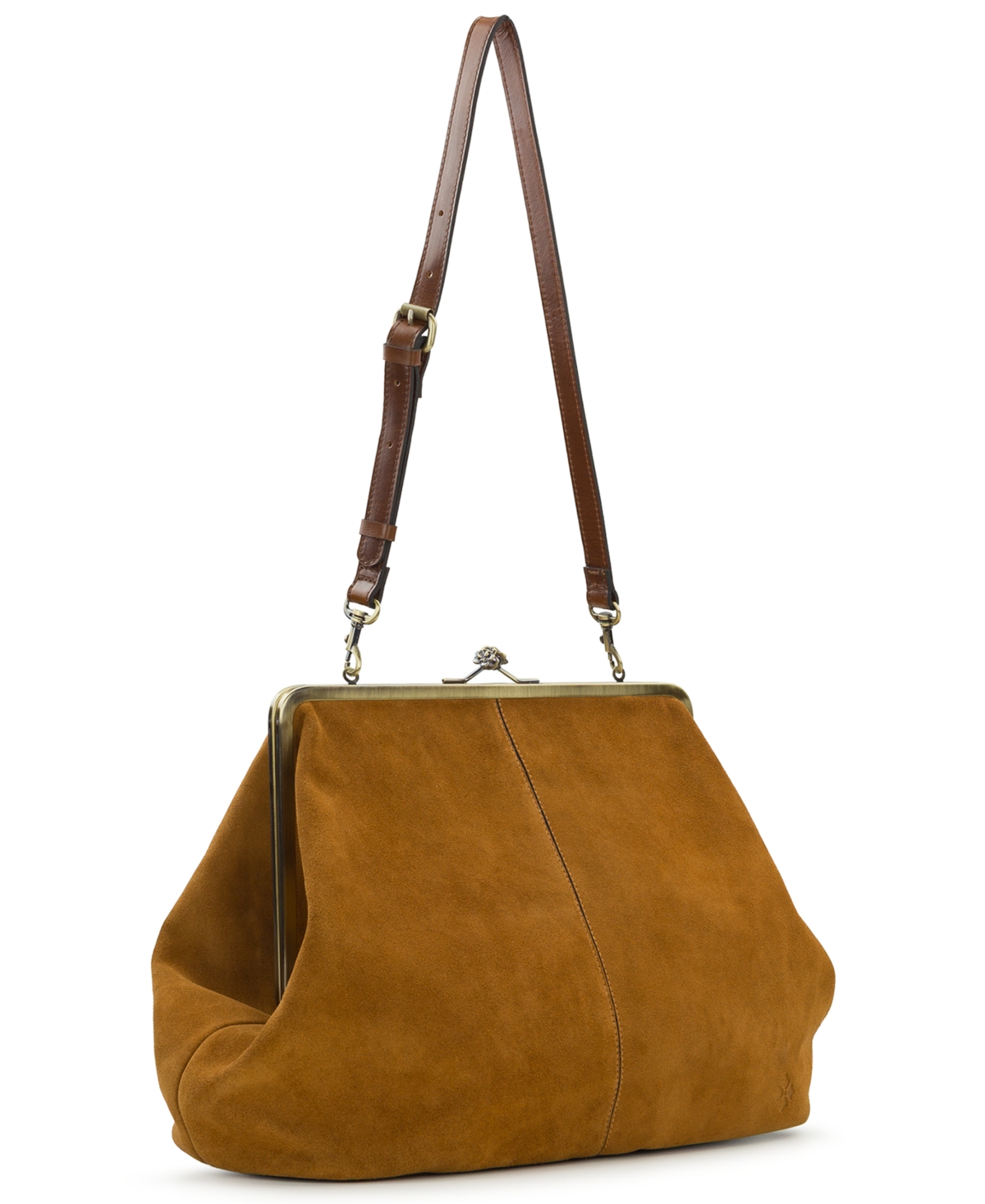 Patricia Nash Serafina Frame Kiss-lock Bag In Brown