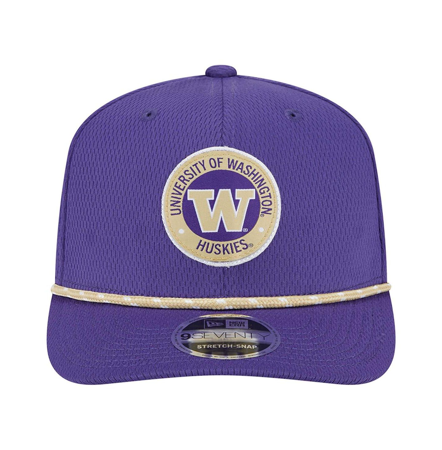 Мужской головной убор New Era Purple Washington Huskies Coolera 9SEVENTY Rope Stretch-Snap Hat — фото 2