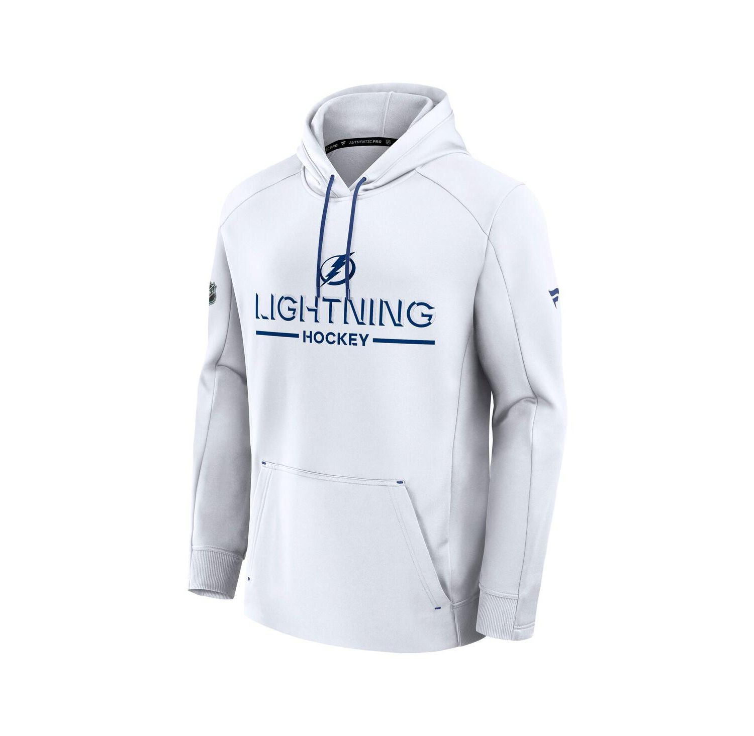Men's White Tampa Bay Lightning Authentic Pro Rink Hoodie
