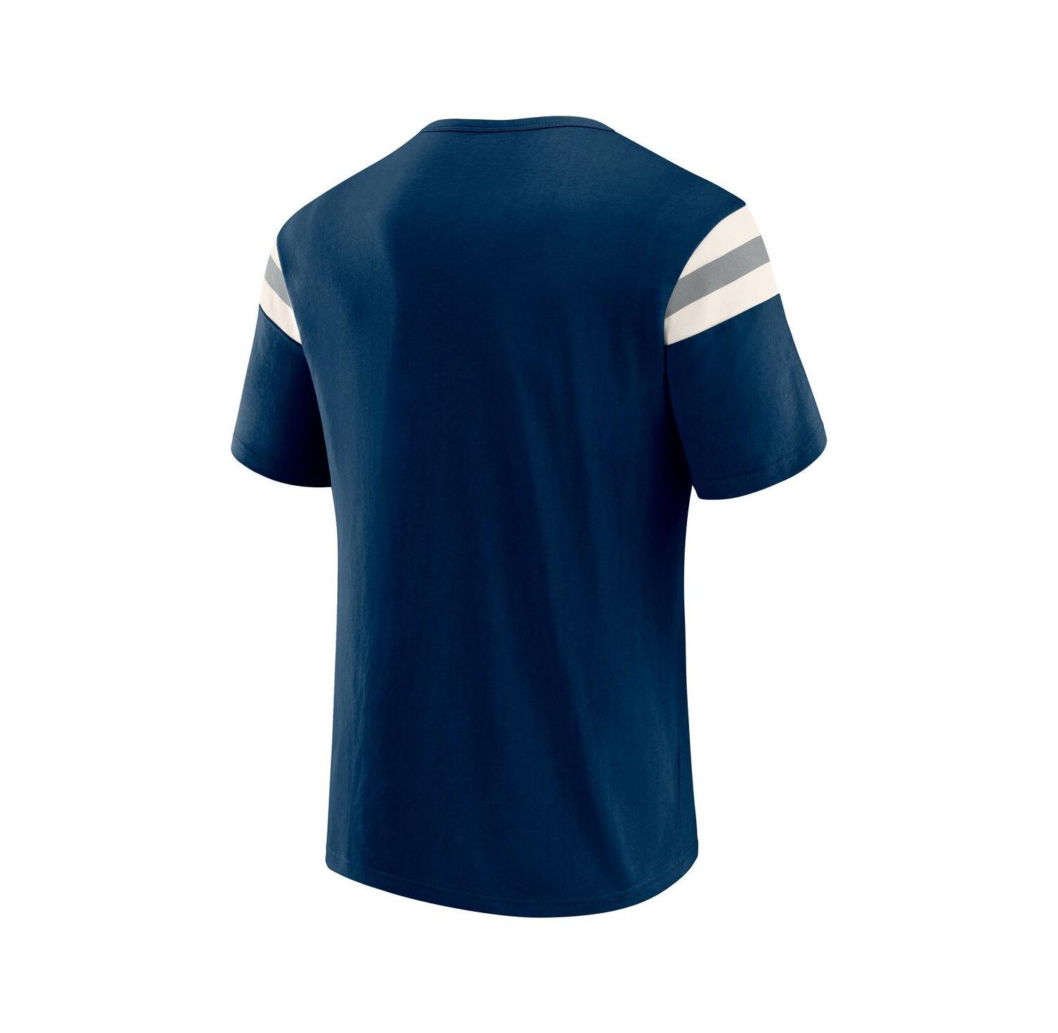 Darius Rucker Collection by Men's Navy New York Yankees Distressed Sleeve Stripe T-Shirt
