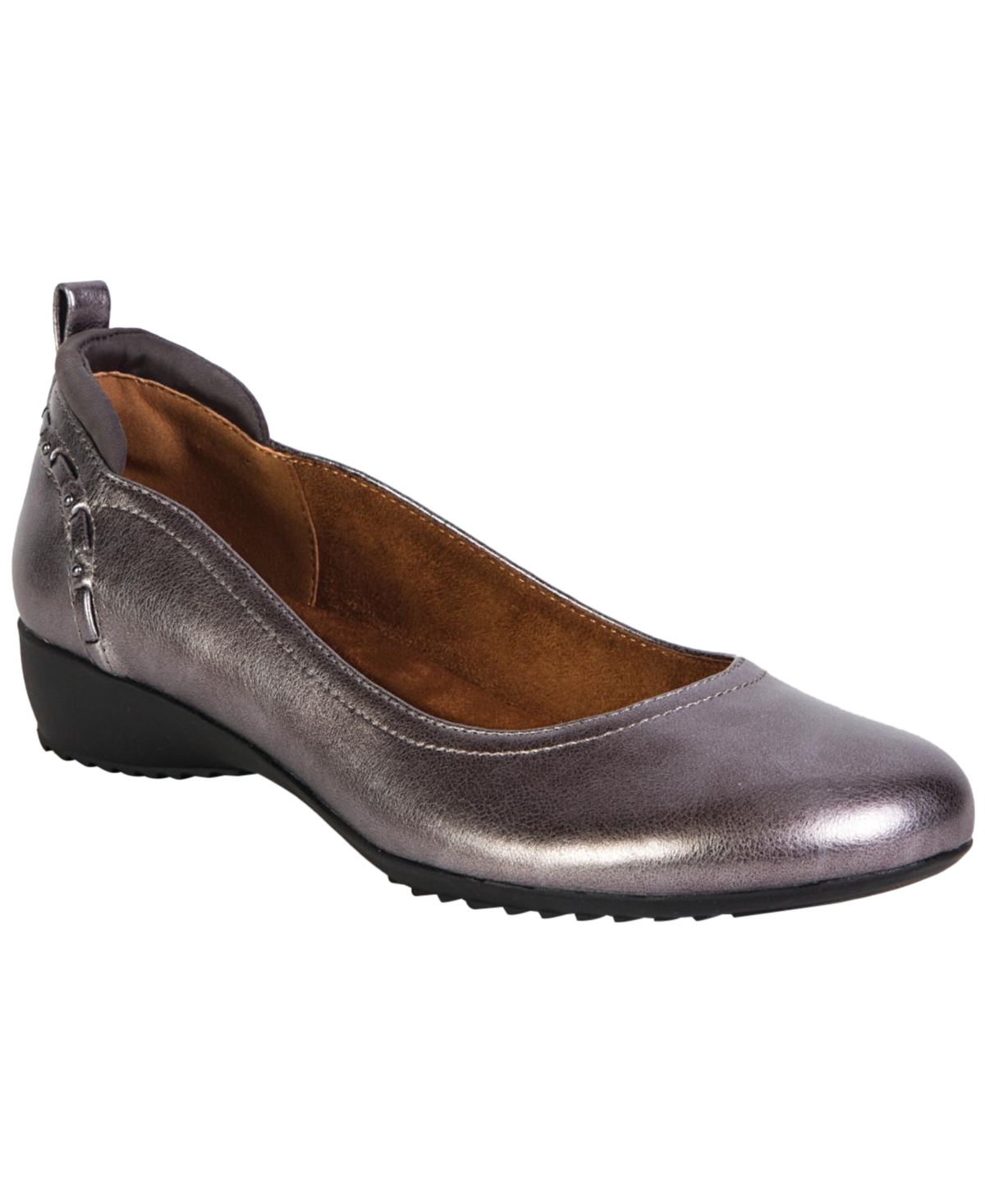 Jbu Women's Vivian Round Toe Flats In Gray