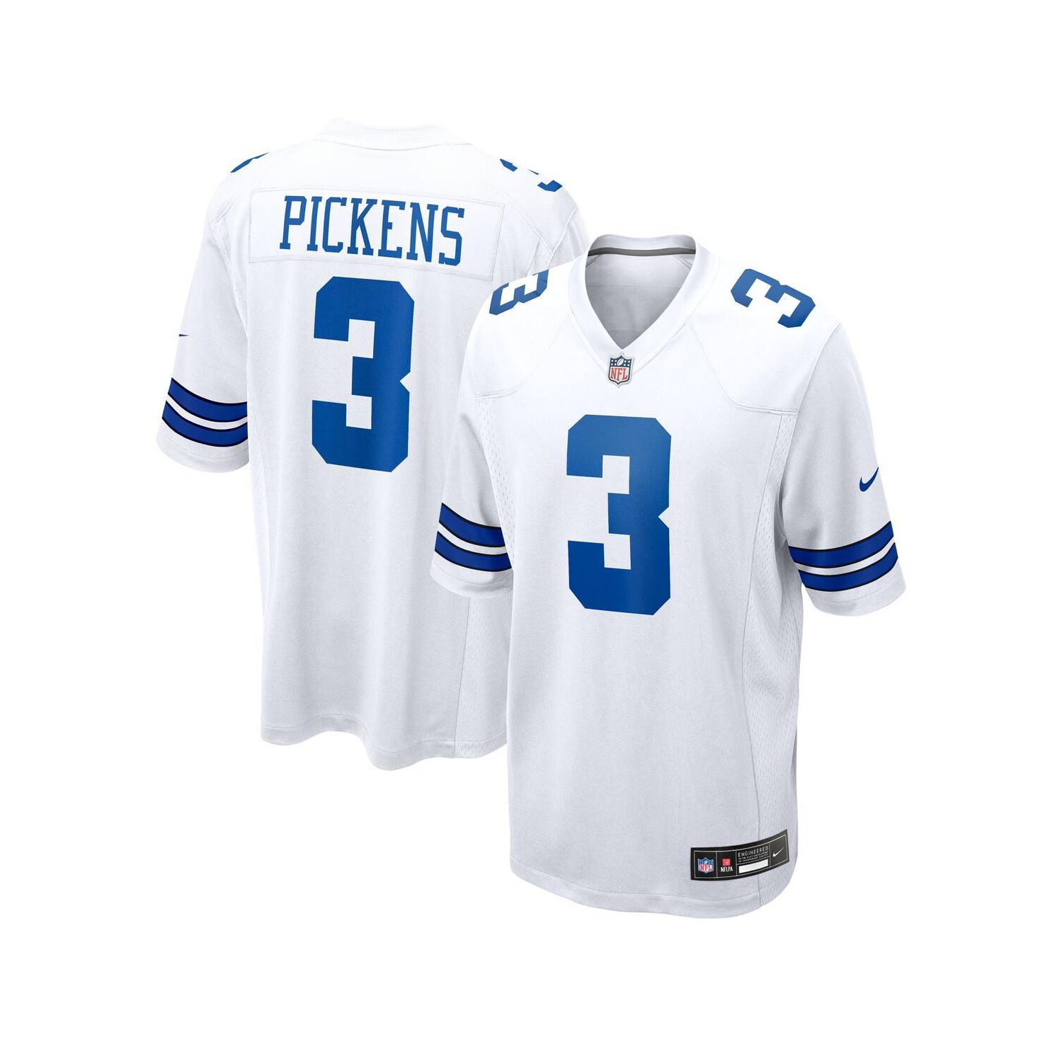 Men's George Pickens White Dallas Cowboys Game Jersey