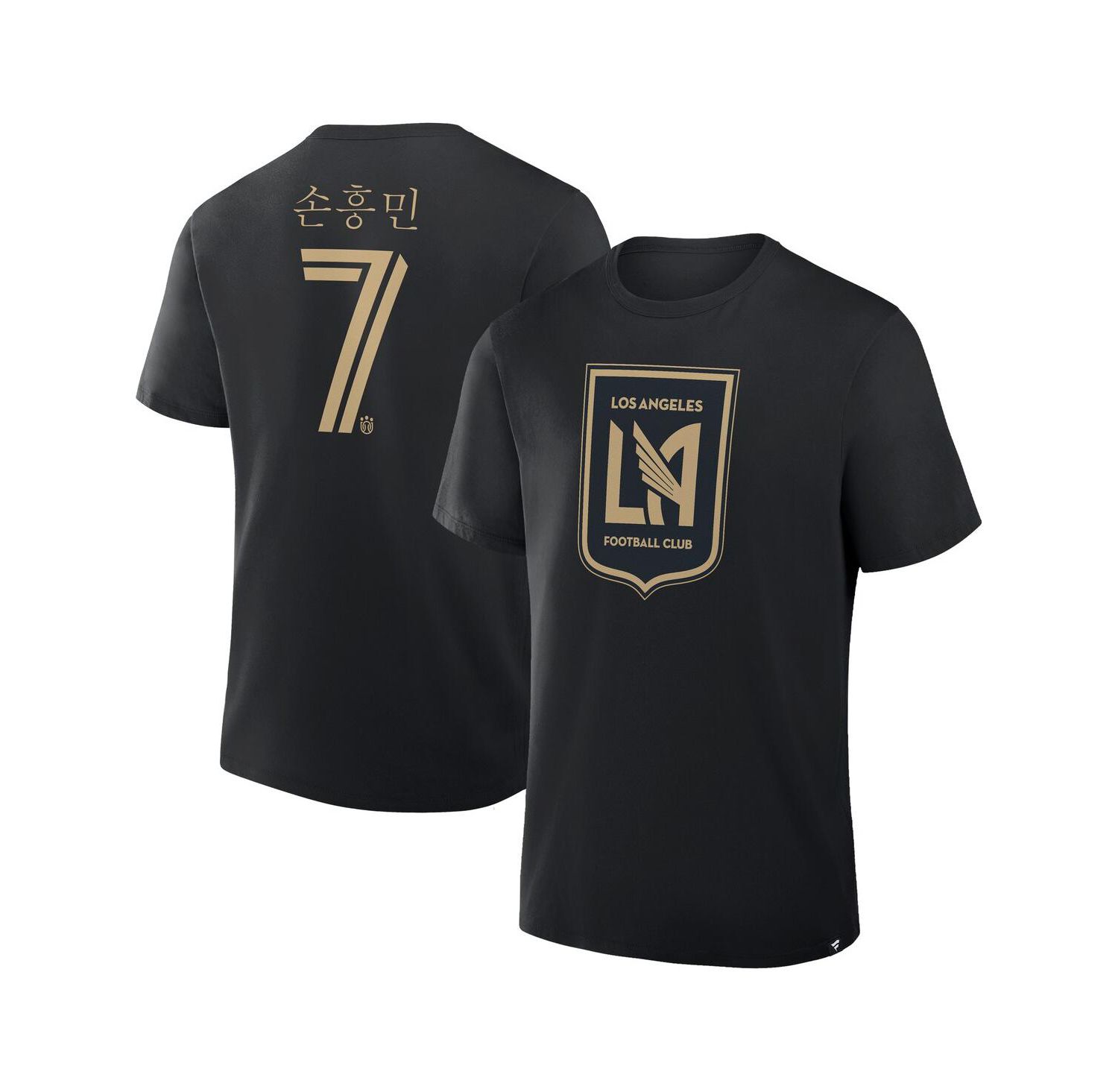 Men's Son Heung-Min Black LAFC Hangul Name & Number T-Shirt