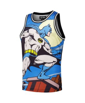 Big Boys and Girls Black Batman Graphic Basketball Jersey