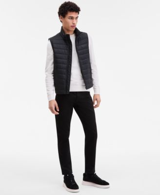 Men's Barvino2435 Slim-Fit Quilted Full-Zip Liner Vest