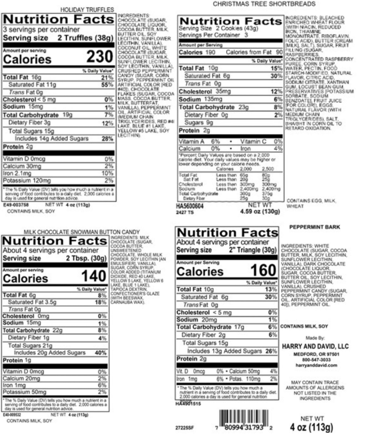 Harry & David Holiday Deluxe Gift Box