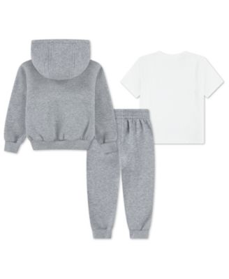 Boys' Toddler 2T-4T Long-Sleeve Hoodie, T-Shirt and Jogger Pants, 3-Piece Set