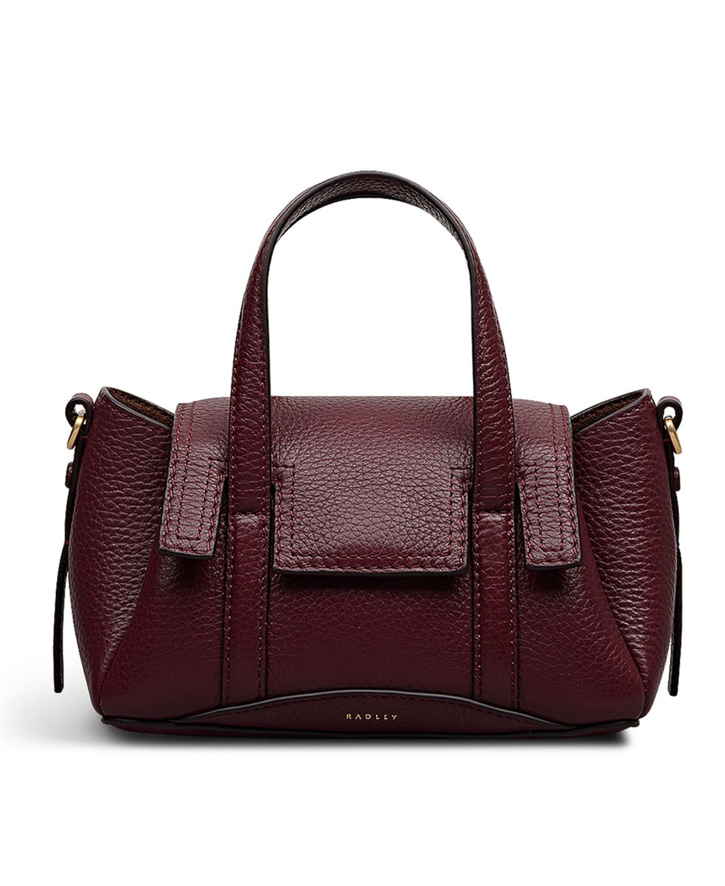 Женская сумка Radley London The Chancery Small Leather Flapover Crossbody Satchel, цвет: Тёмный вишнёвый — фото 3