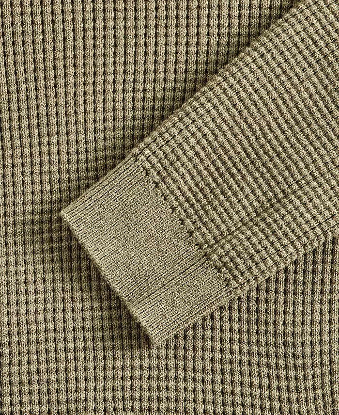 Men's Waffle-Knit Pullover Hoodie - thumbnail 8