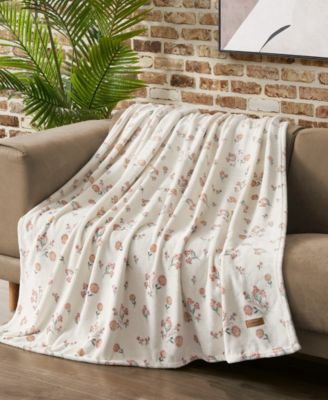 Daisy Floral Cozy Plush Throw, 50" x 70"
