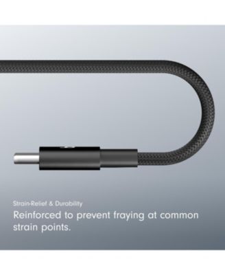 Fast Charging Durable Tangle-Free USB-C to USB-C Cable