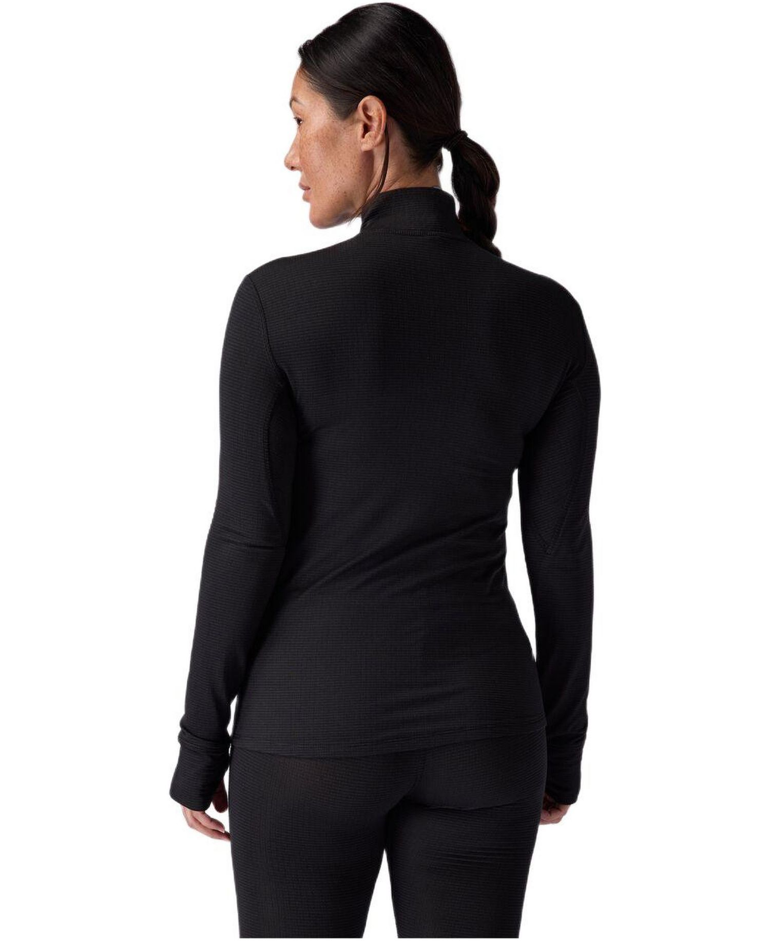 Women's Pines Microgrid Ultra-Lt Baselayer 1/4-Zip Top Lightweight Long Underwear Tops
