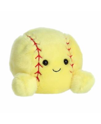 Mini Shortstop Soft Ball Palm Pals Adorable Plush Toy Yellow 5"