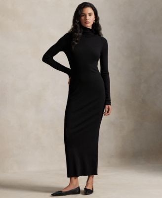 Women's Ribbed Turtleneck Dress
