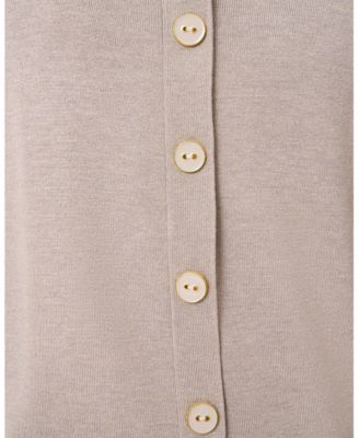 Women's Button Back Rib Knit Sweater