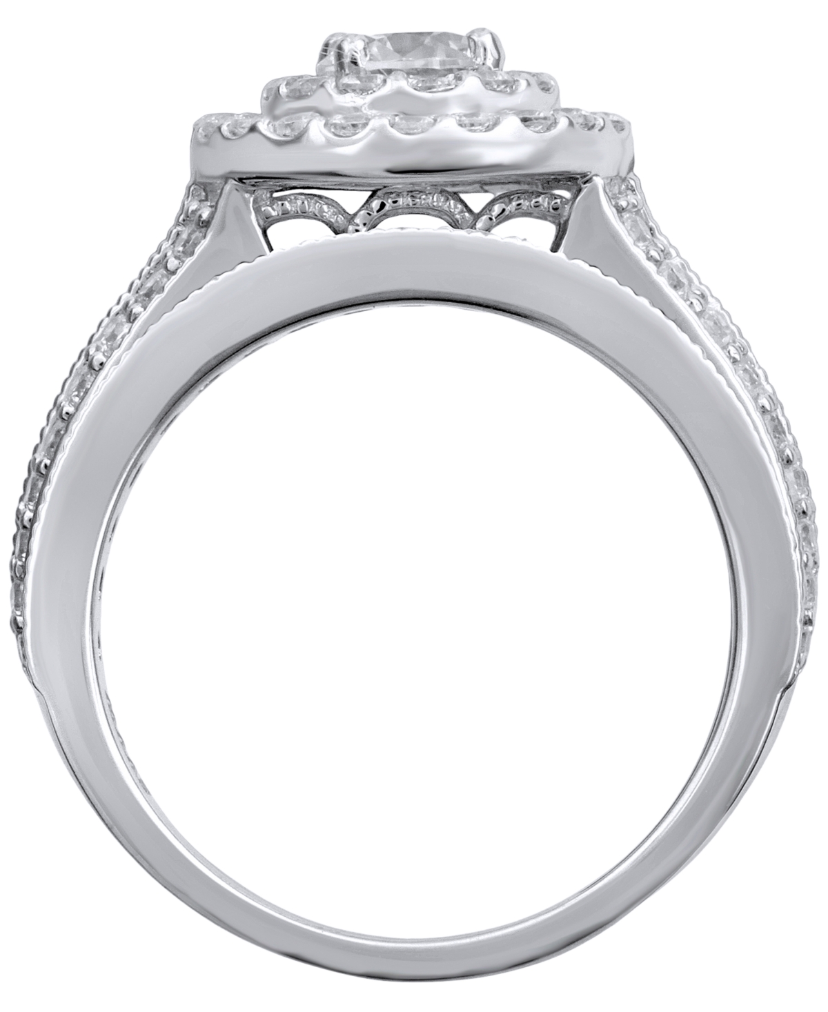 Macy's Diamond Ring (1-1/2 Ct. T.w.) In 14k White Gold In White
