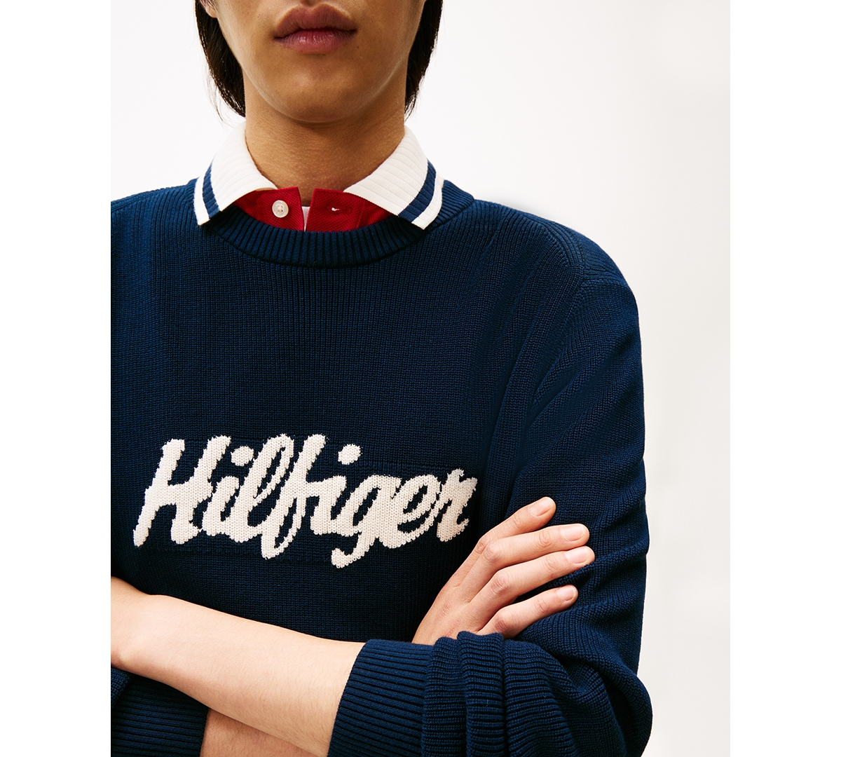 Tommy Hilfiger Men's Crewneck Seasonal Graphic Sweater