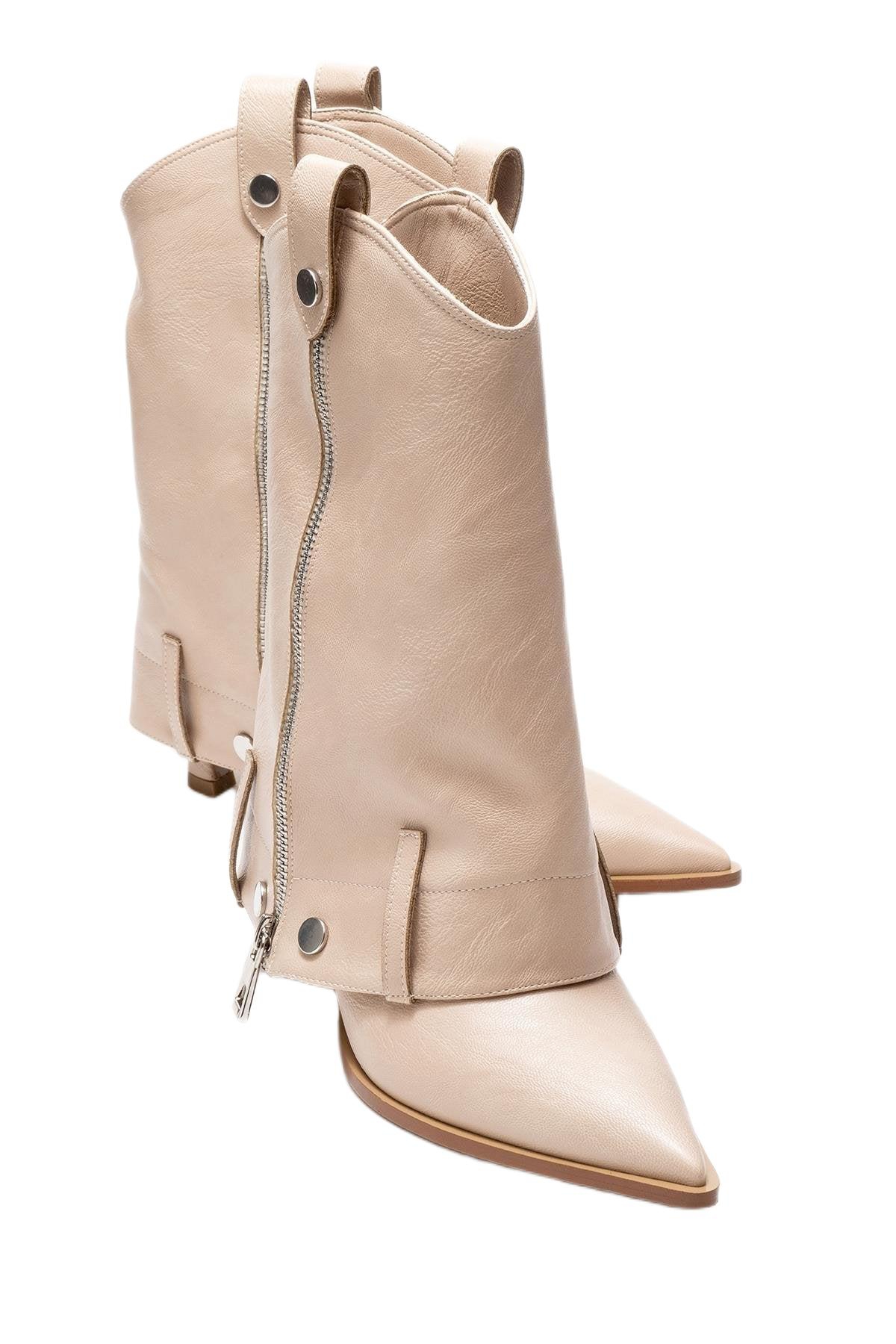 Prologue Shoes Lola Zip Pointed Toe Heel Boot (Women)