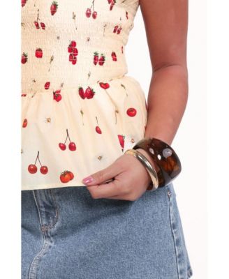 Remira Smocked Ruffle Top