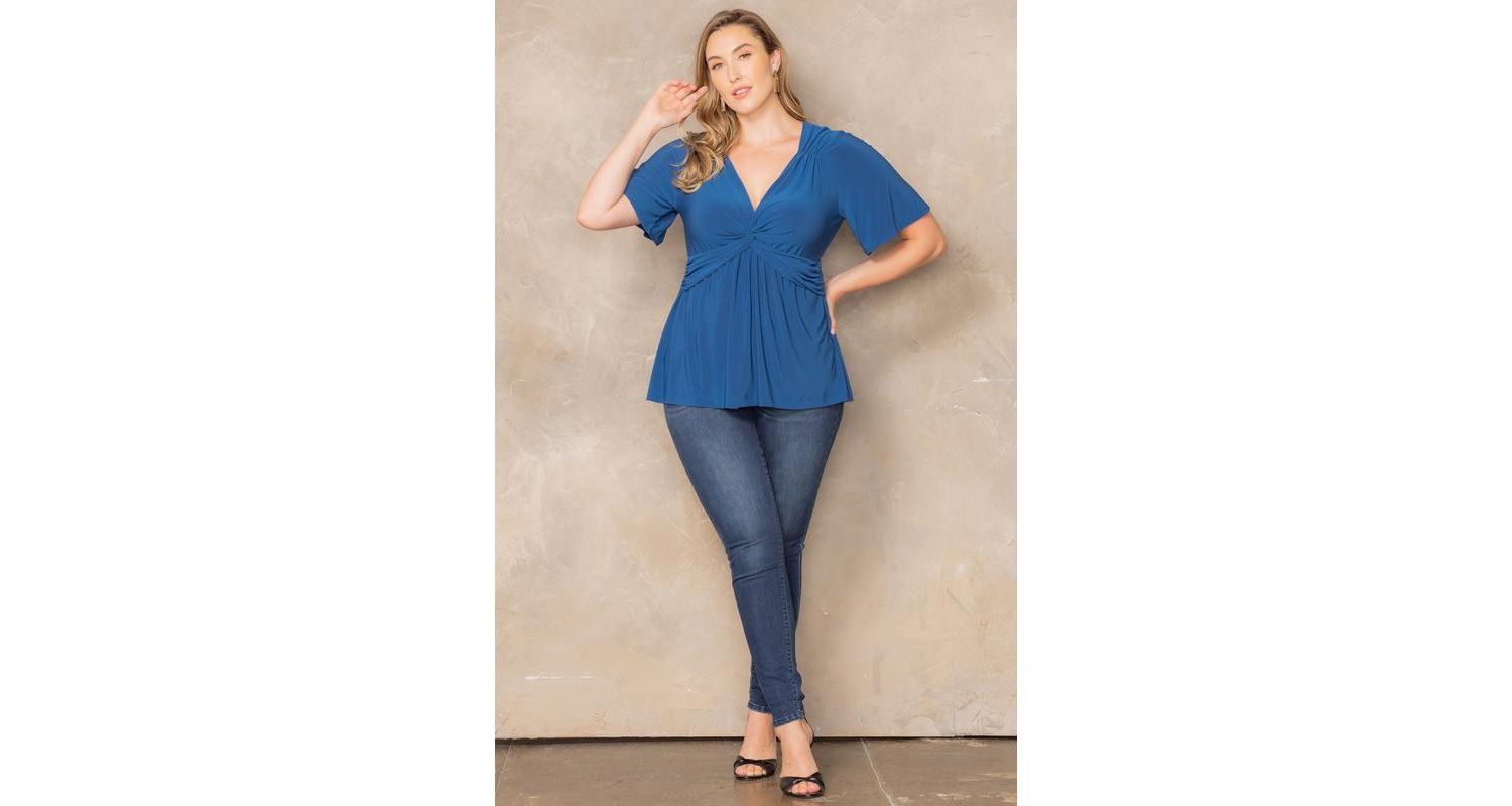 Plus Size Abby Twist Front Top