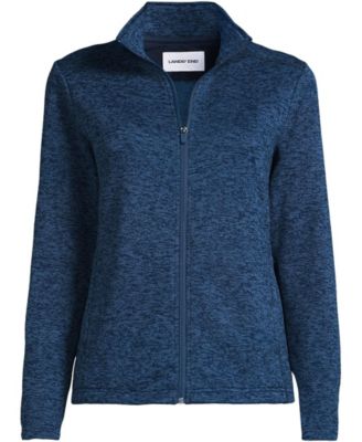 Women's Sweater Fleece Zip Front Jacket