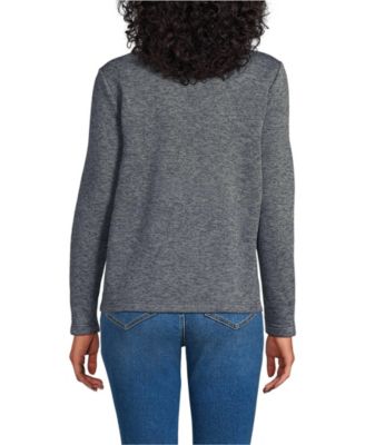 Women's Sweater Fleece Zip Front Jacket