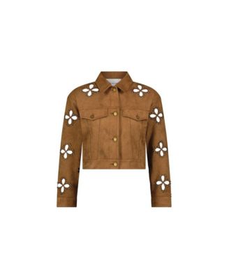 Women's Kaia Suede Jacket - Cognac